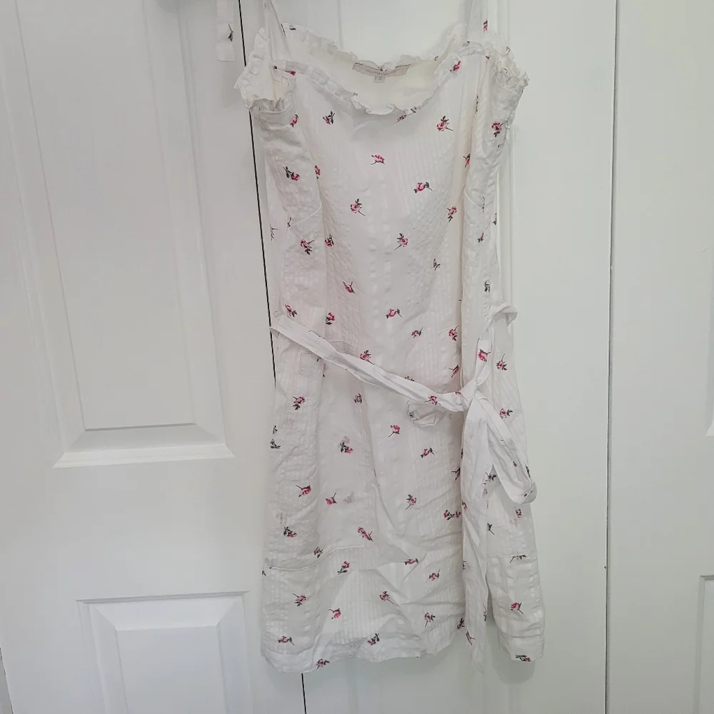 White Floral Tea Dress Breath of Youth - Picture 6 of 6